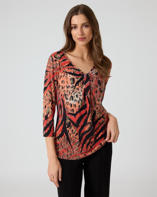 Produktabbildung für Shirt mit Animal-Print