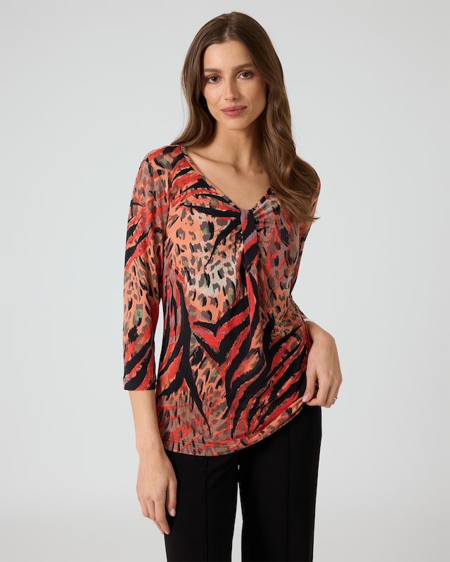 Shirt mit Animal-Print