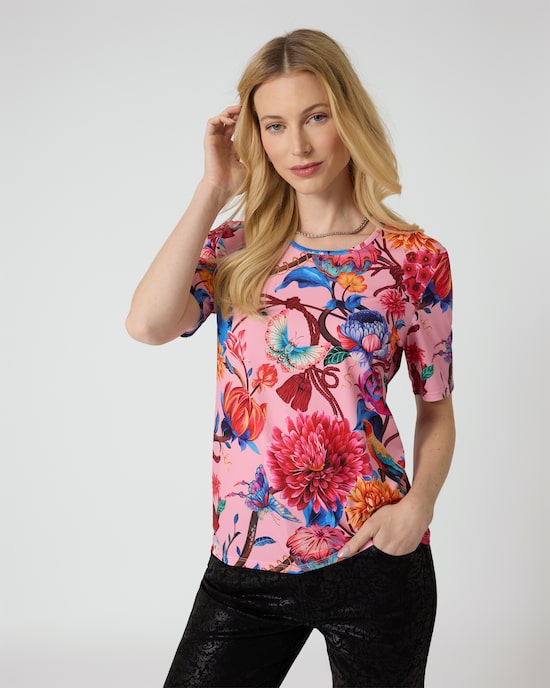 Produktabbildung für Shirt mit Floral-Print
