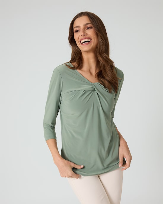 Produktabbildung für Shirt mit Drapé-Detail