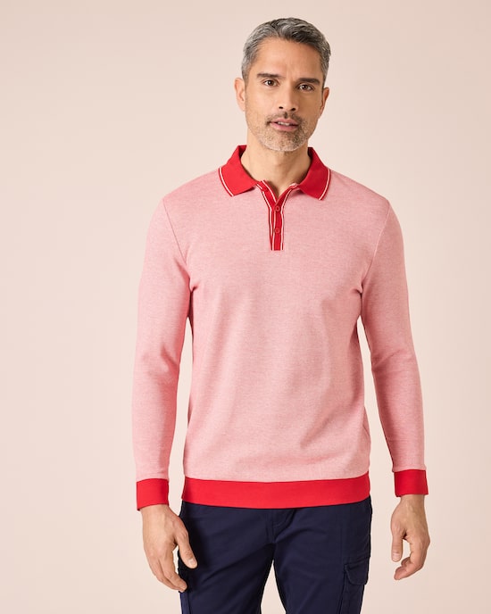 Produktabbildung für Poloshirt mit Struktur