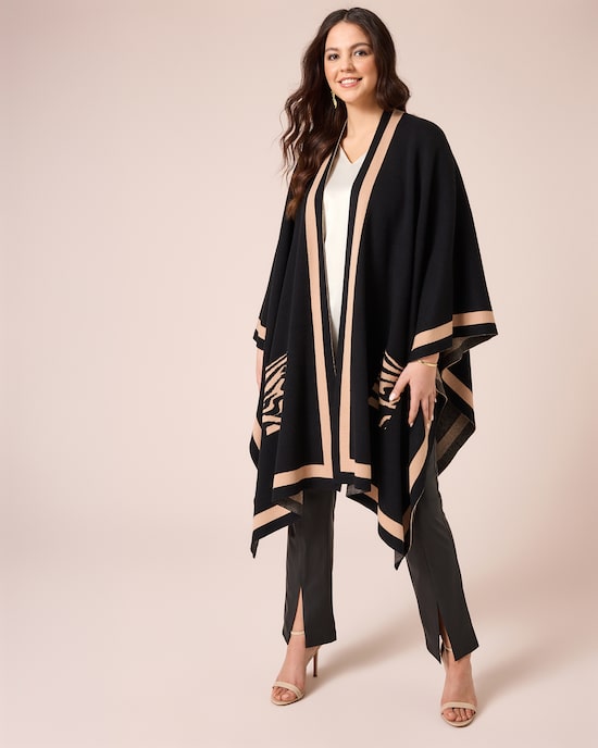 Produktabbildung für Poncho mit Leotaschen
