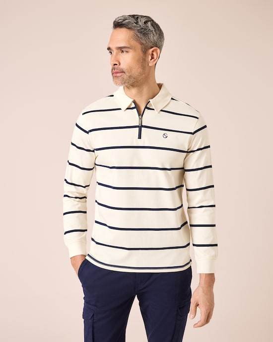 Produktabbildung für Sweatshirt mit Streifen