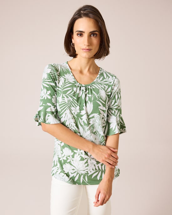 Produktabbildung für Shirt mit Volantärmel