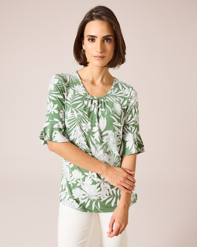 Shirt mit Volantärmel