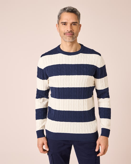 Produktabbildung für Pullover "Cables & Stripes"