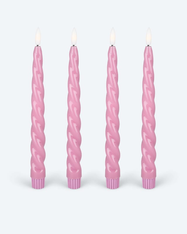 Stabkerzen Glossy, 4tlg.