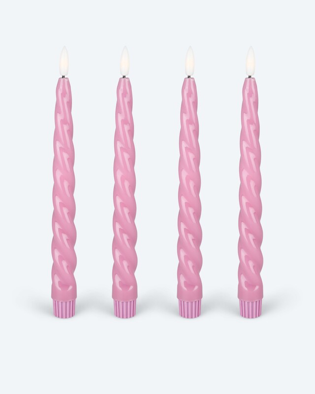 Stabkerzen Glossy, 4tlg.