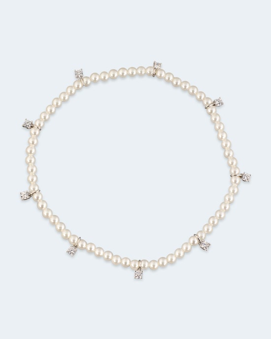 Produktabbildung für Armband mit Perlen und Zirkonia
