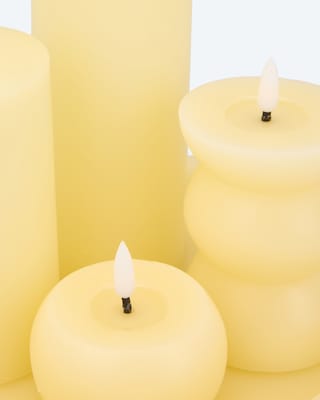 Produktabbildung 12 für LED Kerzen auf Wachstablett 4tlg.