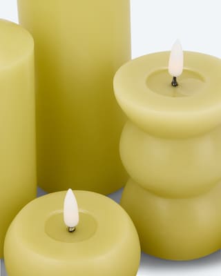 Produktabbildung 4 für LED Kerzen auf Wachstablett 4tlg.