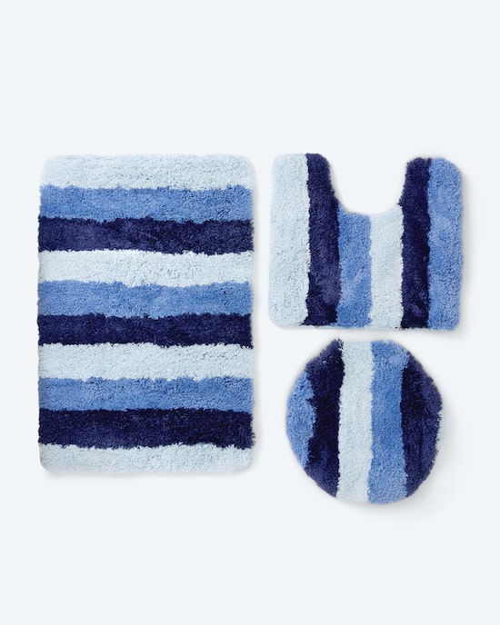 Produktabbildung für Mega Flausch Jacquard Badematten-Set, 3tlg.