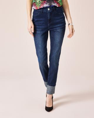 Produktabbildung 1 für Cropped Jeans mit Strass