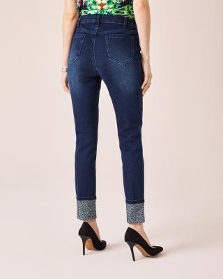 Produktabbildung 4 für Cropped Jeans mit Strass