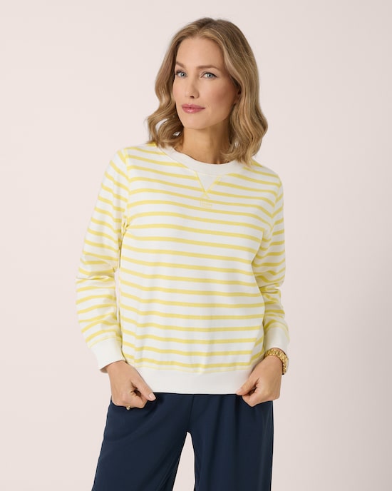 Produktabbildung für Sweatshirt mit Streifen