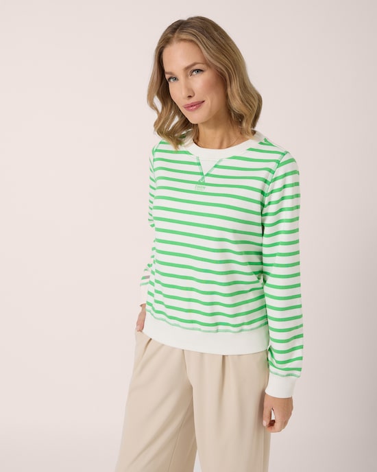 Produktabbildung für Sweatshirt mit Streifen