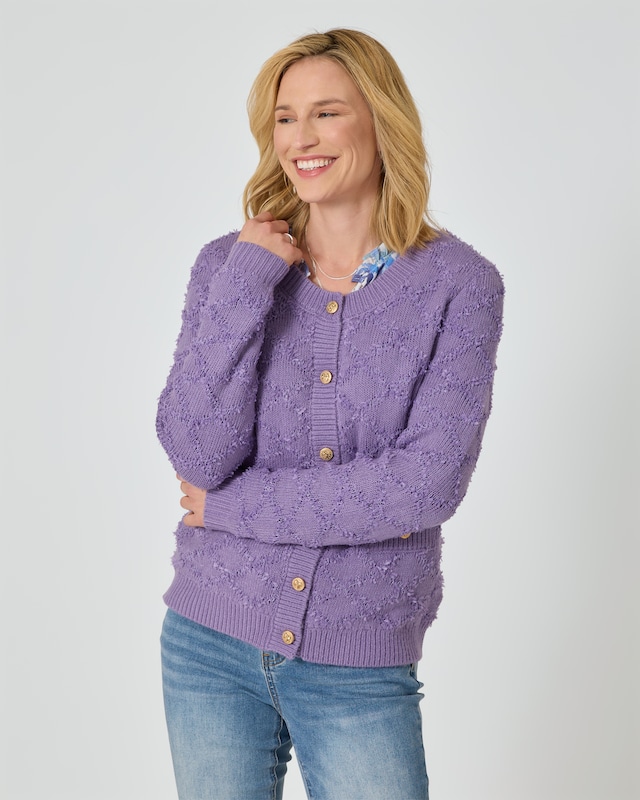 Strickjacke mit Jacquardmuster