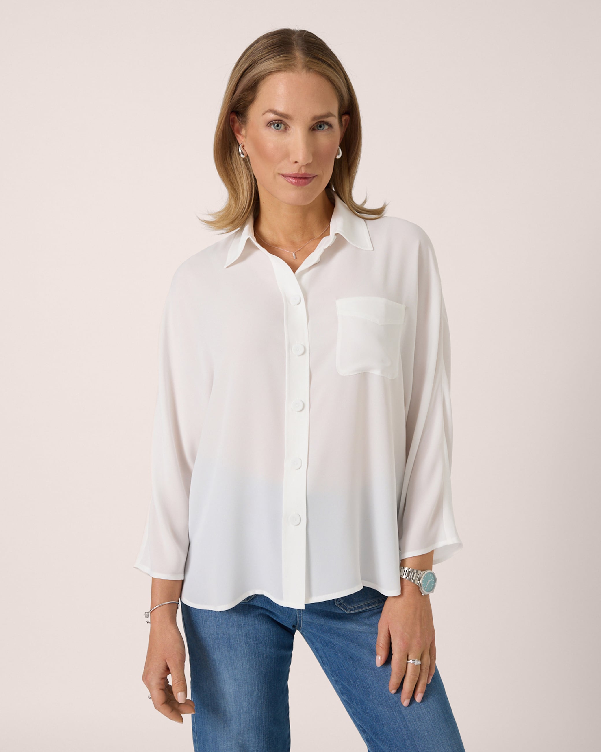 Produktabbildung für Bluse mit Fledermausärmeln