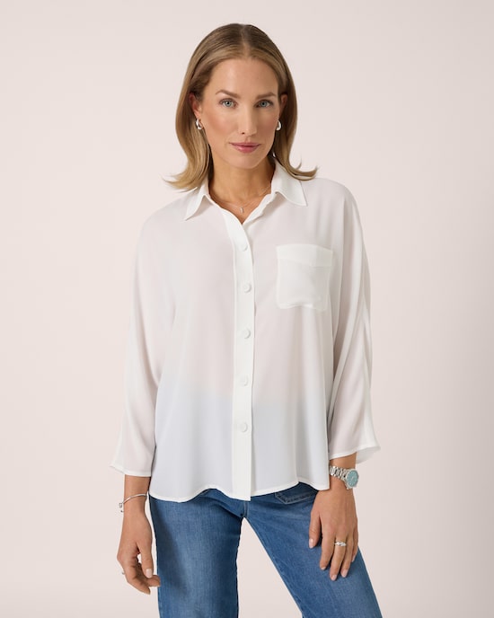 Produktabbildung für Bluse mit Fledermausärmeln