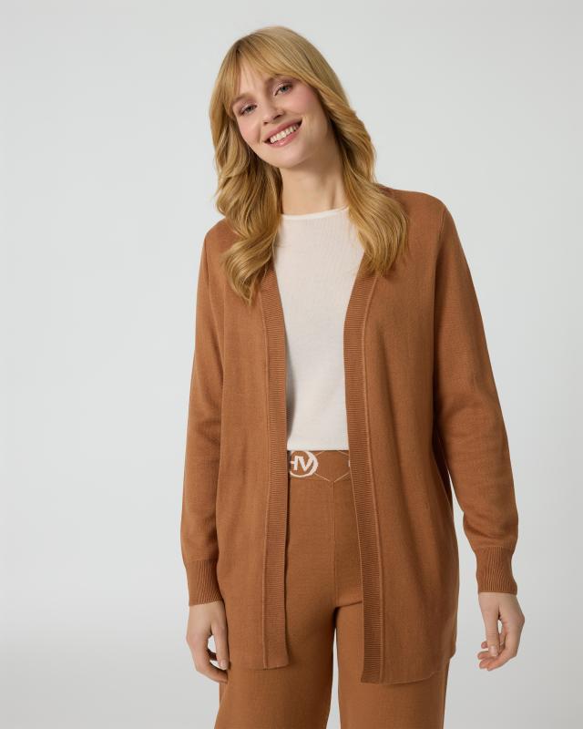 Longcardigan mit Signatur