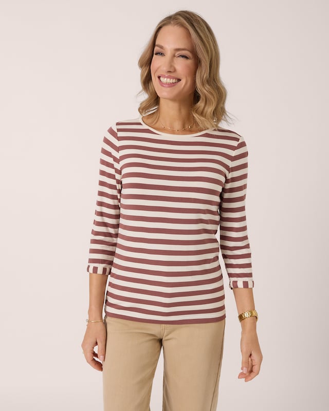 Shirt mit breiten Streifen