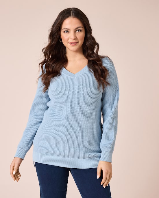 Produktabbildung für Longpullover mit Reisverschlüssen