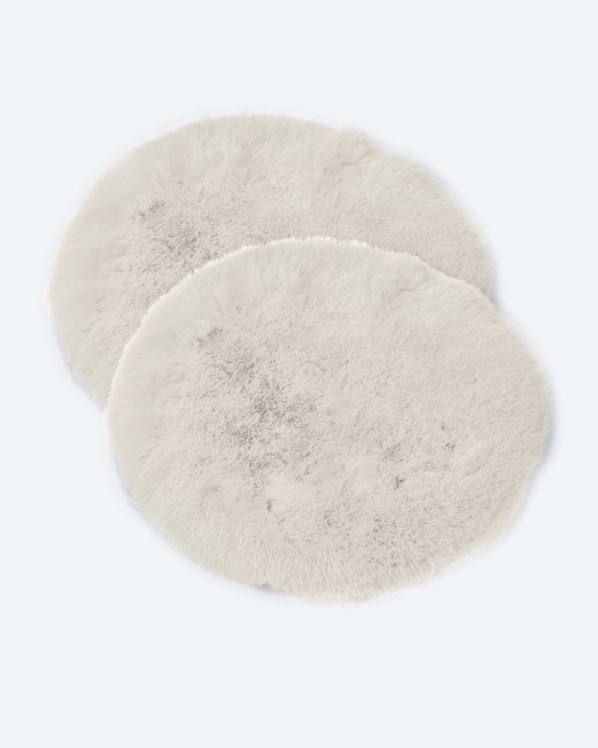 Produktabbildung für Luxus Hochflor Fell-Optik Sitzkissen, 2 Stk.