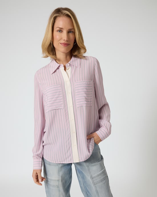 Produktabbildung für Bluse im Streifendesign