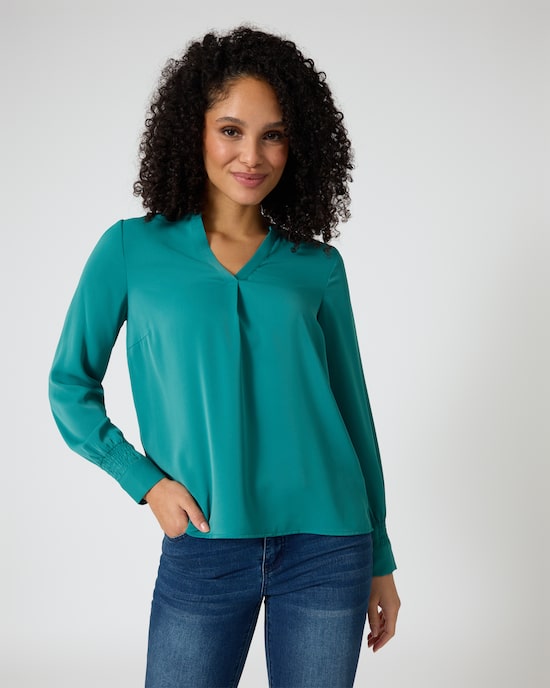 Produktabbildung für Bluse mit Ärmeldetail