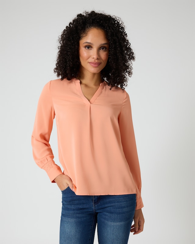 Bluse mit Ärmeldetail