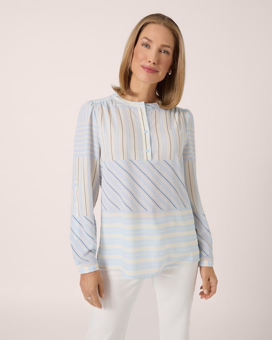 Produktabbildung für Bluse mit Streifendesign