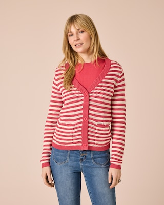 Produktabbildung 1 für Cardigan mit Streifen