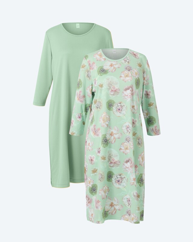 Nightshirt "Edelrose", 2tlg.