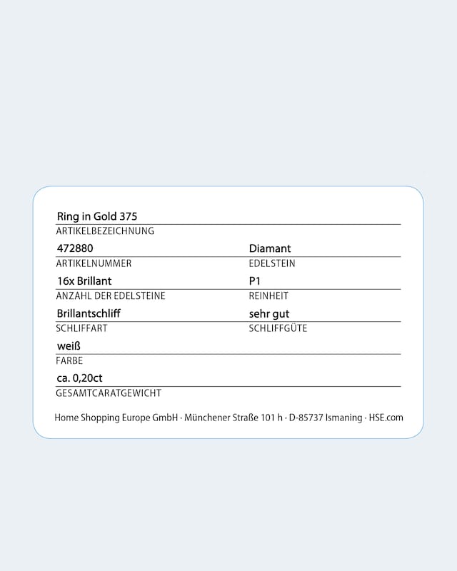 Brillantring 0,20 ct