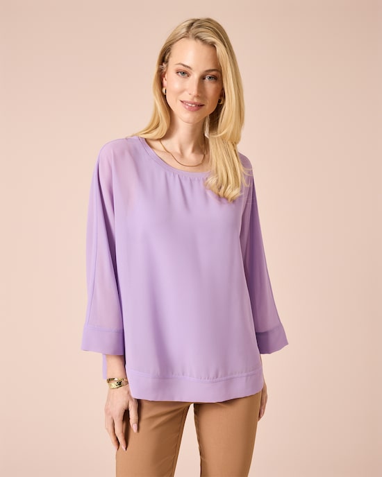 Produktabbildung für Blusenshirt mit Chiffon