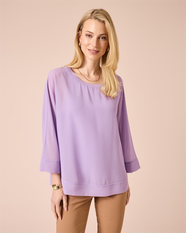 Blusenshirt mit Chiffon