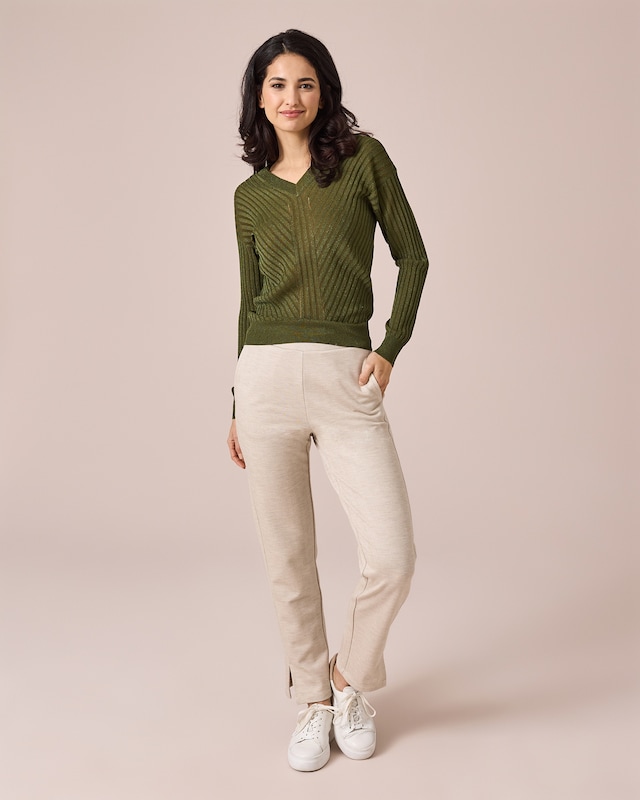 Strickpullover mit Lurex