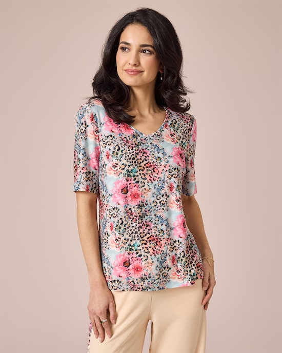 Produktabbildung für Shirt mit Print-Mix