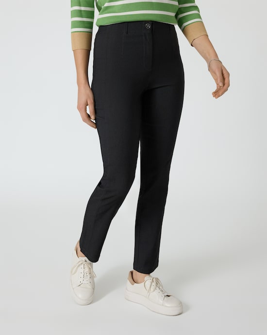 Produktabbildung für New Classic Bengalin Hose in Mélange/Jeans-Optik