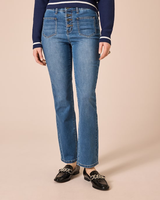 Produktabbildung für Denim mit aufgesetzten Taschen