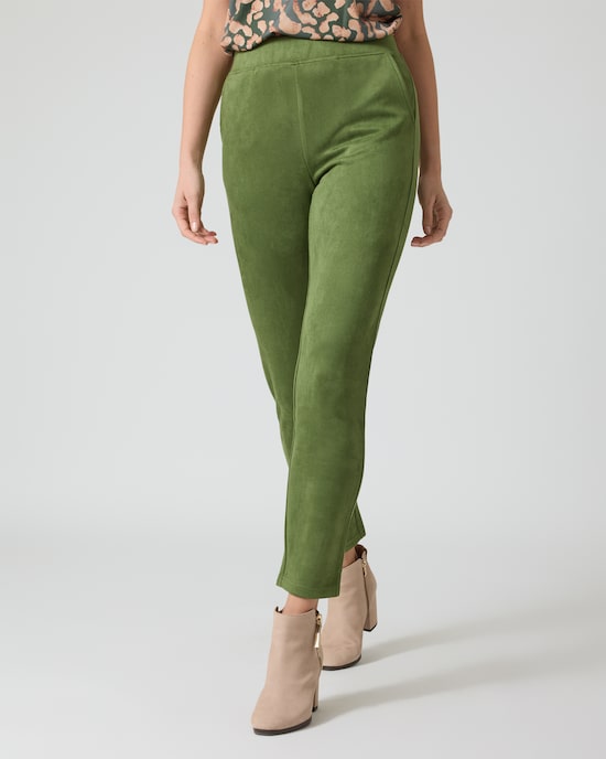 Produktabbildung für Schlupfhose aus Velourslederimitat