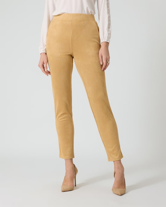 Produktabbildung für Schlupfhose aus Velourslederimitat