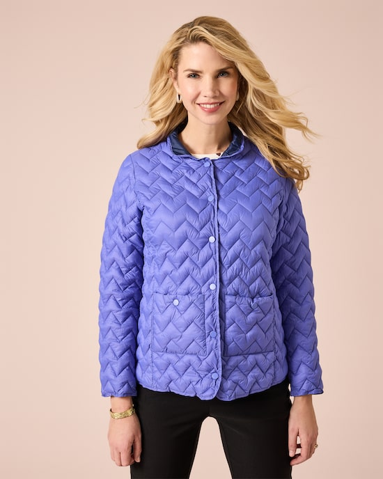 Produktabbildung für Steppjacke mit kontrastfarbigem Futter