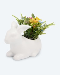 Produktabbildung für Deko-Häschen mit LED-Blumen