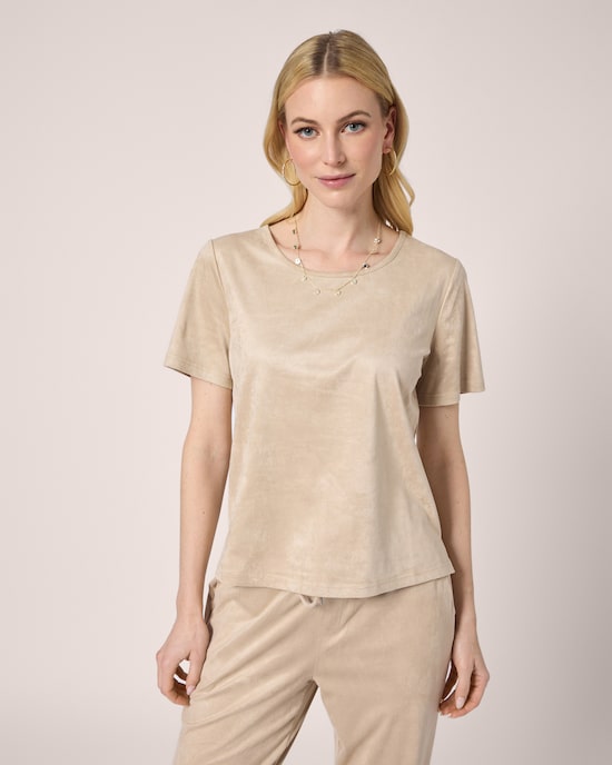 Produktabbildung für Faux Velours Shirt
