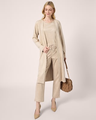 Produktabbildung 7 für Faux Velours Long Cardigan