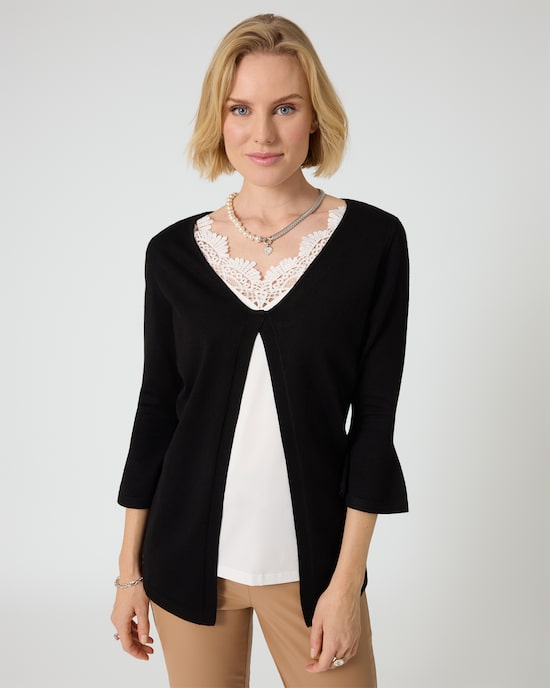 Produktabbildung für Cardigan im 2-in-1-Design