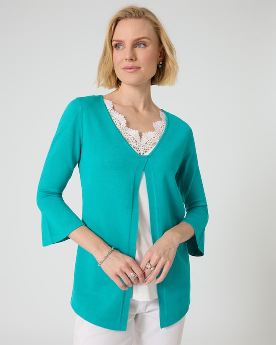 Produktabbildung für Cardigan im 2-in-1-Design