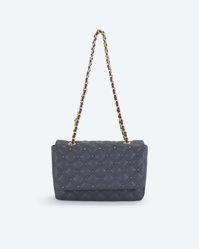 Überschlagtasche mit Nieten