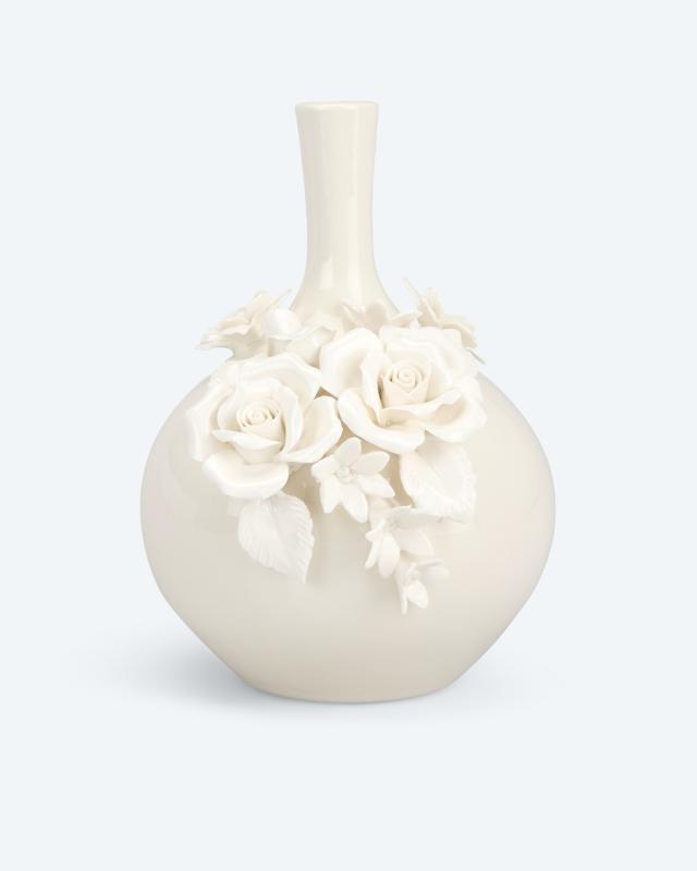 Porzellan-Vase im Blumen-Design